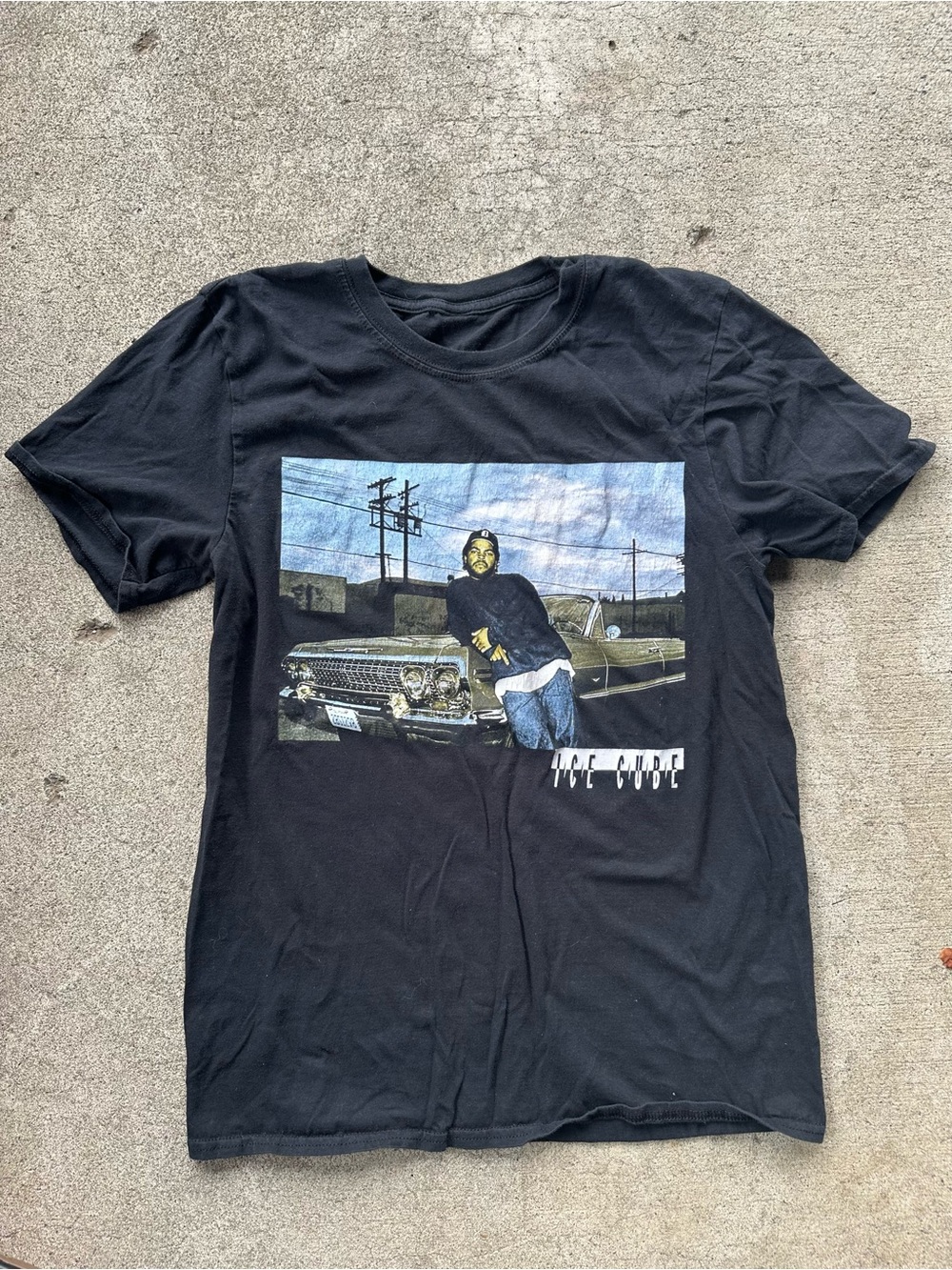 Ice Cube Black Graphic Short Sleeve T Shirt Size S